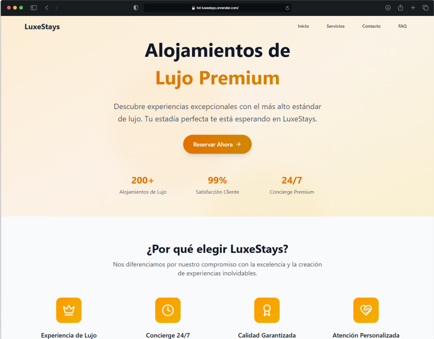 Proyecto Luxe Stays — Marketplace por Anrrous