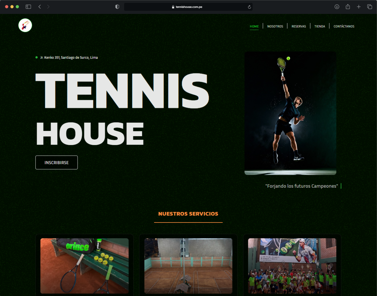 Proyecto Tennis House — SaaS Deportivo por Anrrous